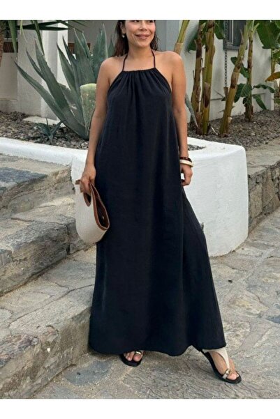 Qualia Butik Women's Backless Strappy Comfortable Fit Dress