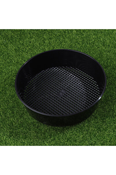 choice2 Black Plastic Soil Sieve Filter Mesh Round Soil Dirt Sifter For Soil ...