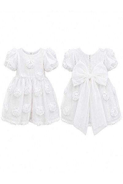 RAPAPA Rochie cu detalii florale pentru fete 1034