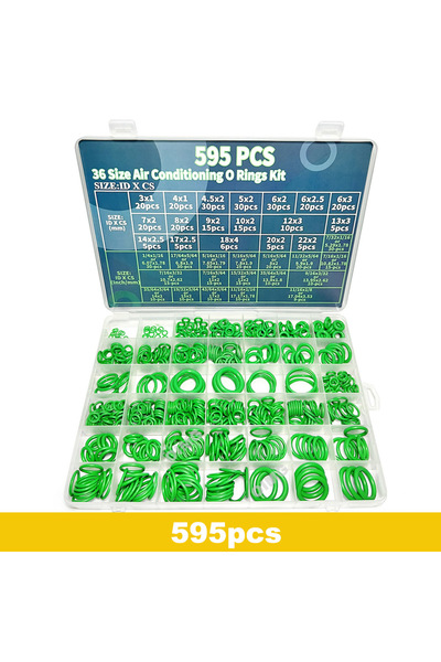 Choice3 طقم حلقات دائرية (أورينجز) لتكييف السيارات من النتريل، 595 قطعة بـ 36...