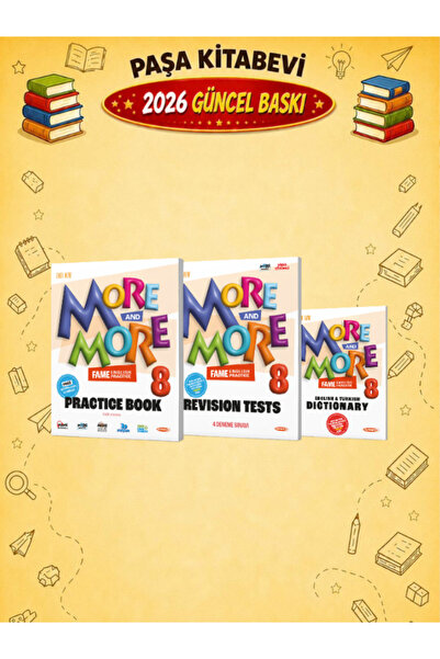 Fenomen Yayıncılık More and More 8. Sınıf Practice Book (Revısıon Test + Dıct...