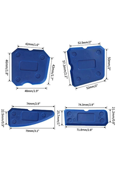 Choice 4-Piece Silicone Caulking Tool Set - Versatile, Easy Clean-up, & Profe...