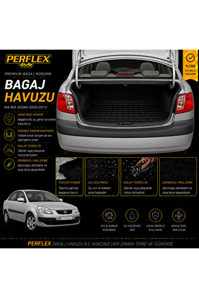 PERFLEX BAGAJ HAVUZU KİA RİO SEDAN 2003-2011