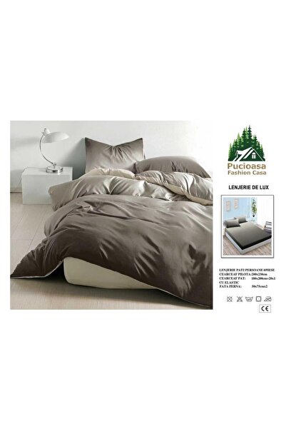 Pucioasa Fashion Casa Finet Soft Touch Duvet Cover Set with Stretchy – 4 Pieces