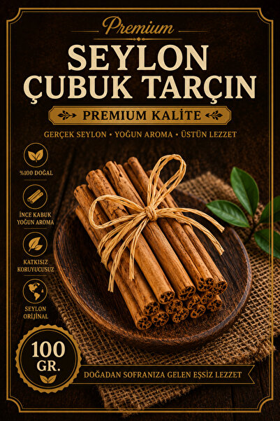 Bayguru Organik Seylon Çubuk Tarçın 100Gr – Organic Ceylon Cinnamon Sticks Pr...