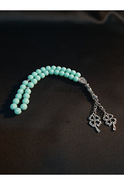 MRYart Nile Green Glass Beads 33 Pieces Prayer Beads