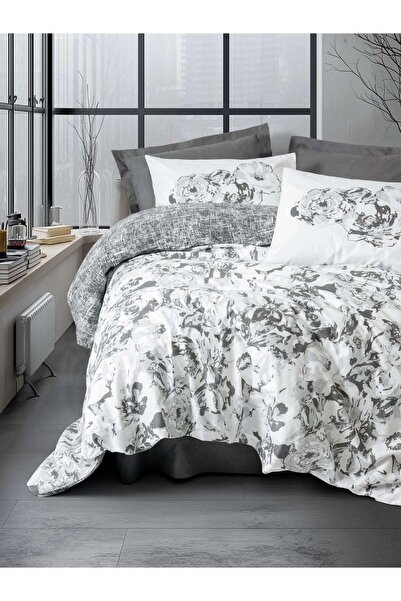 FARİKA Ranforce Double Quilt Cover Set Quilt Cover: 200 X 220 Cm Flat Sheet: ...