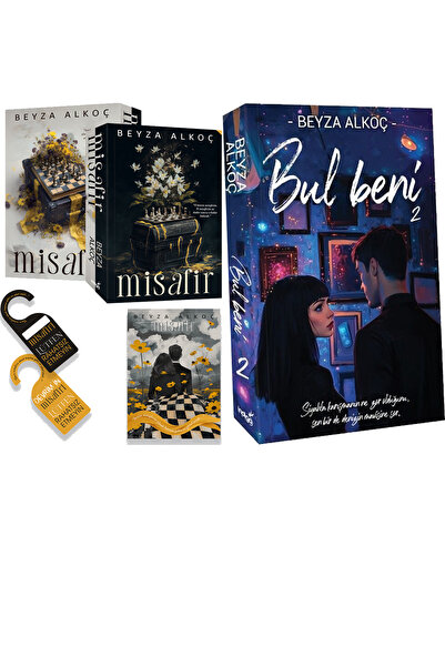 İndigo Kitap Misafir Karton Kapak ve Bul Beni 2 Karton Kapak (Beyza Alkoç) 2'...