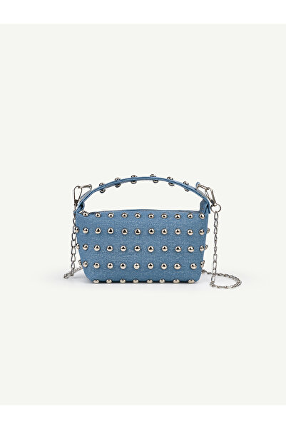 Rivina Rock Women's Chich Mini Size Staple Detailed Handbag and Shoulder Bag
