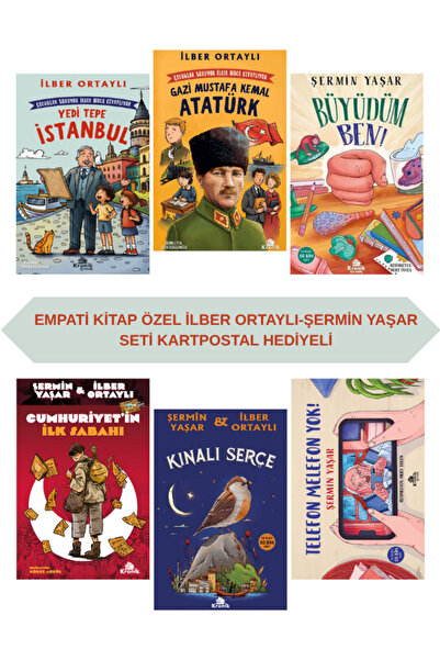 Kronik Kitap ilber Ortaylı Şermin Yaşar 6 Kitap Set Kartpostal Hediyeli Büyüd...