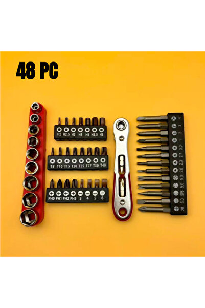 Choice3 48pC Ultra Thin Mini Ratchet Wrench Right Angle Screwdriver Set L-Sha...