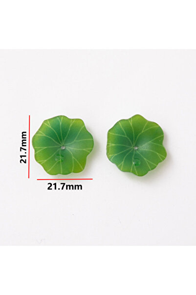 Choice6 Medium leaf 10 Pcs Acrylic Lotus Flowers Lotus Leaves and Stamen Jewe...