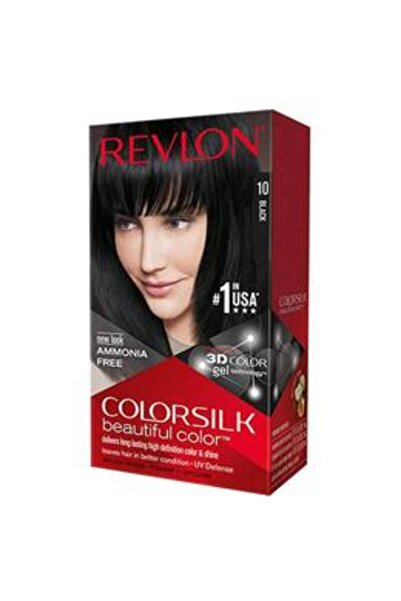 Colorsilk Vopsea de Par Revlon - Colorsilk, nuanta 10 Black, 1 buc