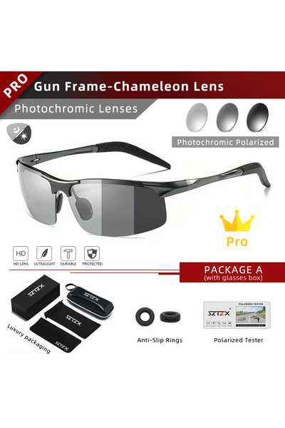 Choice Gun-Photochromic SZTZX Aluminium Rimless Outdoor Sport Photochromic Su...