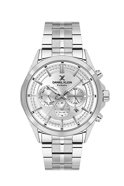 Daniel Klein Silver Color 44 mm Gift Boxed Inner Gauges Active Men's Wristwatch