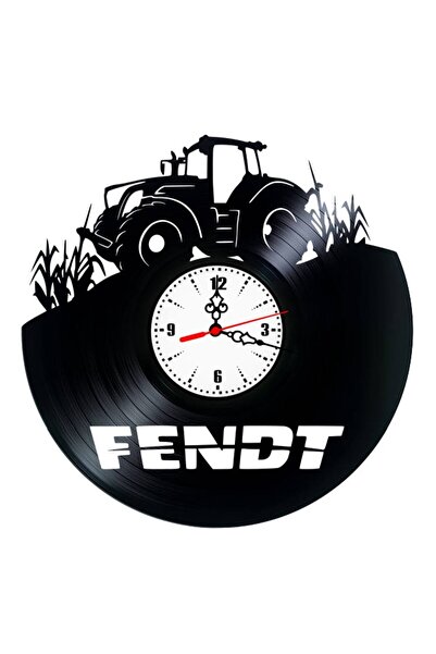 Fendt Ceas de perete din disc de vinil, Tematică agricolă, Design cu tractor ...
