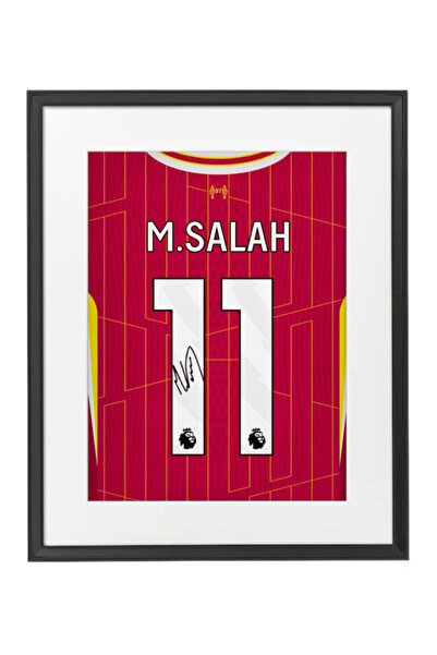 Boomah Accessories Mo Salah Liverpool Shirt Autographed Framed Poster 50x40cm...