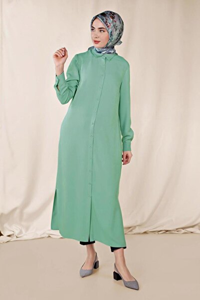 Alvina Buttoned Tunic with Side Slips 4854
