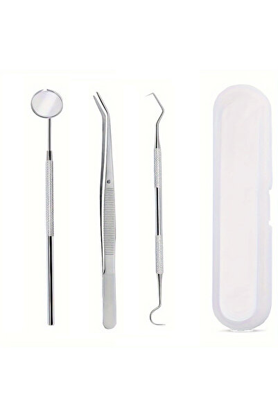 Choice 3PCS plastic box Professional Dental Cleaning Kit Stainless Steel Oral...