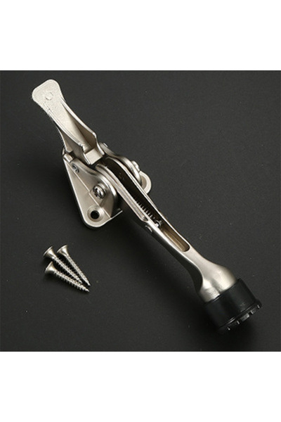 Choice Silver Door Stopper Heavy Duty Mute Zinc Alloy Door Stops with Non-Sli...