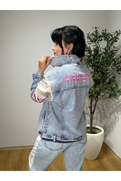 SERENCE BOUTİQUE Taş Denim Garnili Tasarım Ceket