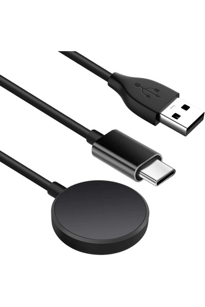 Choice شاحن أسود 2 في 1 لساعة Watch 8/7/6/4 الكلاسيكية، شاحن USB-C للساعات ال...