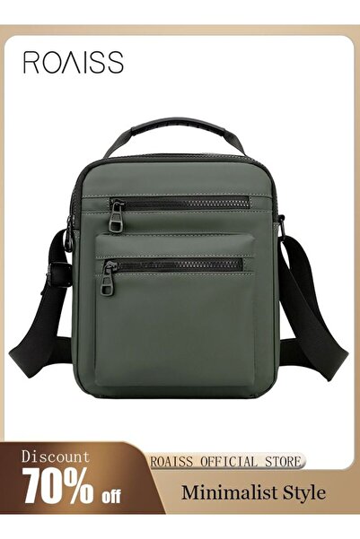 ROAISS Minimalist Wear-Resistant Oxford Crossbody/Shoulder Bag with Adjustabl...