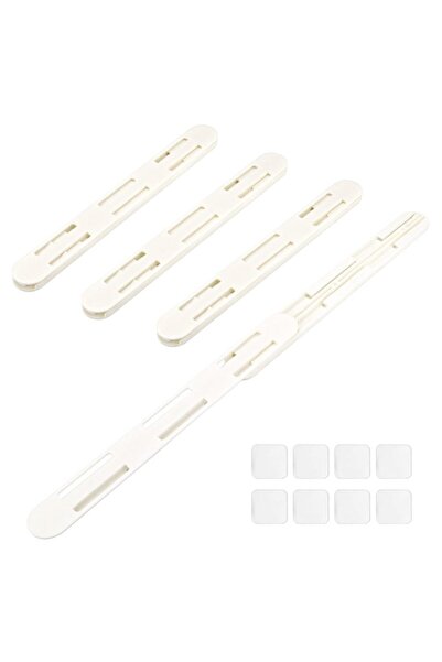 Choice 4PCS 4Pcs/Set White Slides Drawer Sliding Rails Bin Tracks For Kitchen...