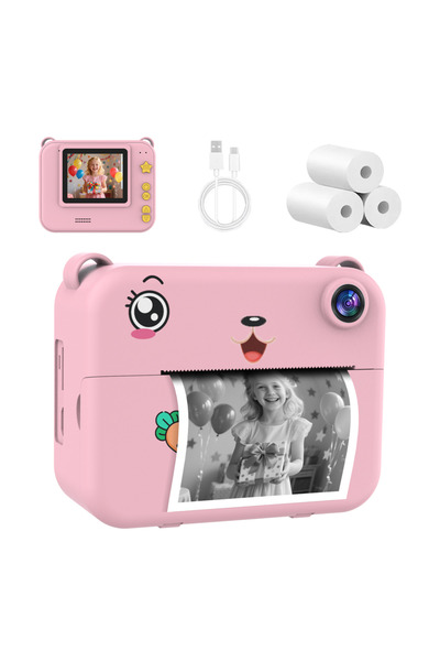 Choice3 Pink Children Digital Camera Photography Instant Camera 1080P HD Dual...