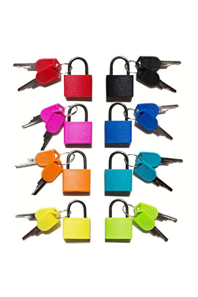 Choice Mutil 8pcs Baggage Lock 23MM Colorful Travel Suitcase Padlock Lock Pla...