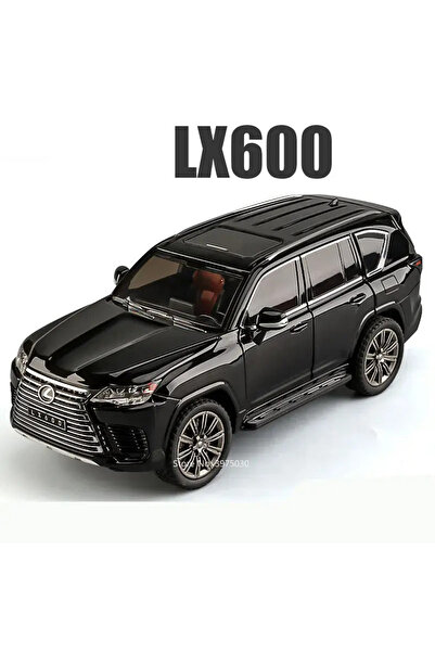 Choice4 نموذج سيارة LX600 سوداء بمقياس 1:24 من سبيكة معدنية، نماذج سيارات LX5...