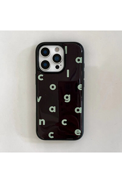 Choice84 جراب هاتف آيفون 17 4 INS بلون نقي بتصميم بسيط وحروف إنجليزية وتصميم ...