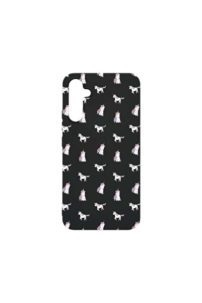 bestcase Калъф, съвместим със Samsung Galaxy A34, с десен на еднорог, 0.8 мм ...