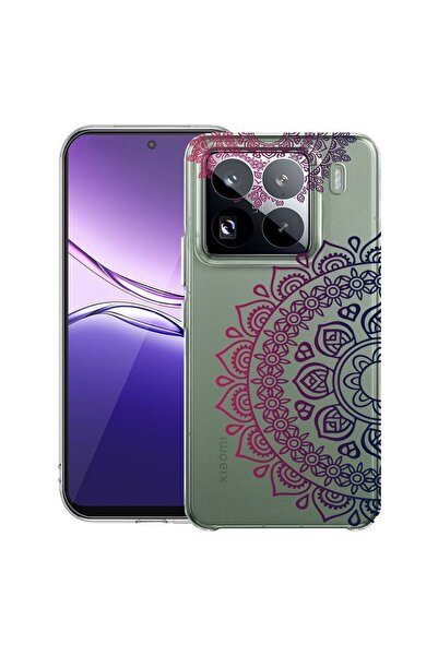 bestcase Прозрачен тънък силиконов калъф, съвместим с Xiaomi 15 Pro, с дантел...