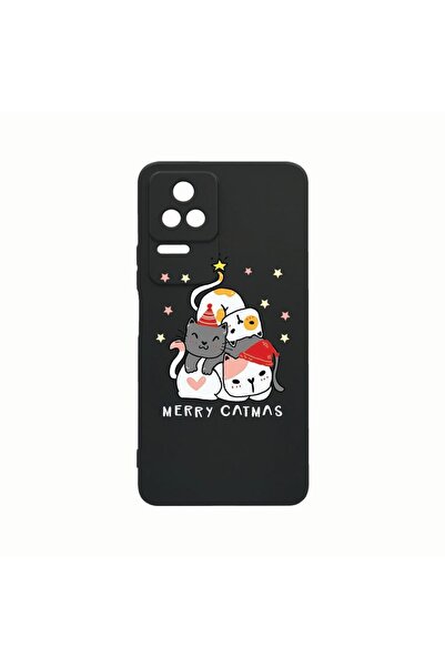 bestcase Husa Silicon, Compatibila Cu Xiaomi Poco M5s, Merry Catmas, Rezisten...