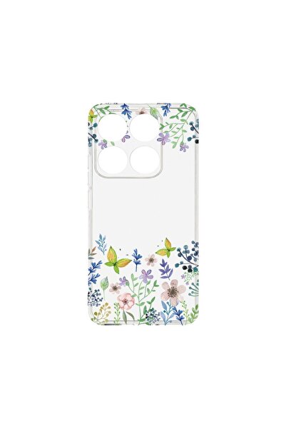 bestcase Husă pentru Xiaomi 14T, BestCase® Silicon transparent 2MM, Fluturi ș...