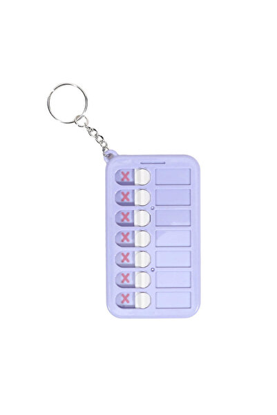Choice Purple Portable Daily Plan Board Home Chore Chart Keychain Daily Sched...