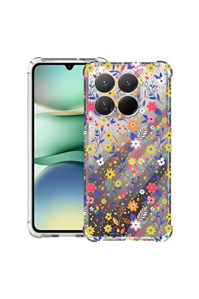 bestcase Husă Antișoc Compatibilă cu Xiaomi 15T Pro, cu Design Floral, Colțur...