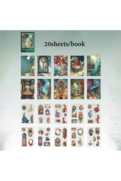 choice2 S31415-3 Mr.Paper كتاب ملصقات ثنائي المواد من سلسلة حكايات ستارمون ال...