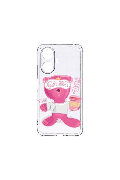 bestcase Калъф за Xiaomi Redmi A3, BestCase® Anti Shock 1.5MM, Мече - Gril Bo...