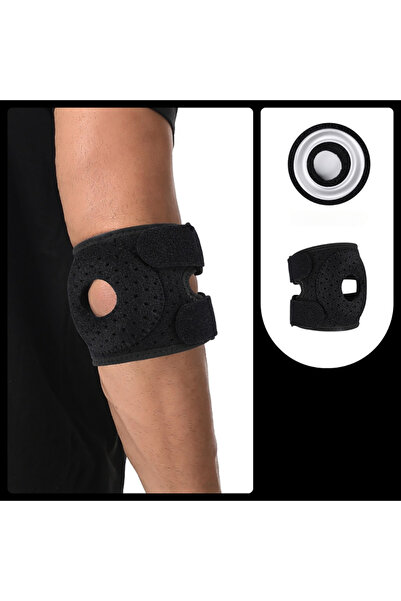 Choice1 Black GETINFIT 1Pcs Sports Elbow Guard Double Pressurization Silicone...