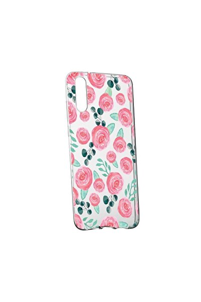 bestcase Husa Rose Pattern, pentru Huawei Y8p, rezistenta la uzura, anti-alun...