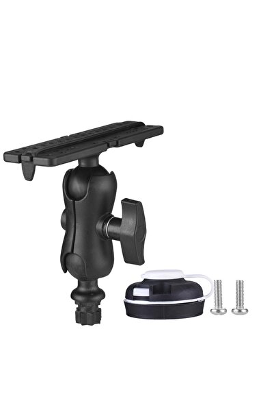 Choice Black Kayak Track Mount Fish Finder Mount with Rectangular Base Kayak ...