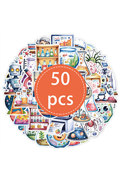 Choice 50 قطعة-TZ-351 حزمة ملصقات العلوم الطبيعية (50 قطعة) للفيزياء، والكيمي...