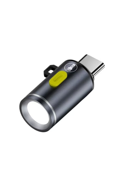 Choice1 Grey Type-C LED Camping Flashlight Portable Pocket Flashlight Outdoor...