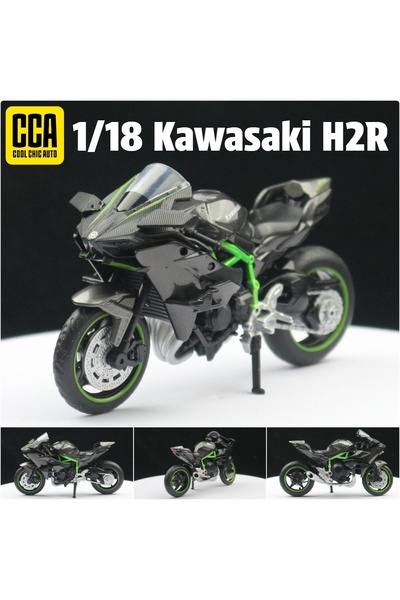 Choice black CCA 1:18 Kawasaki Ninja H2R Toy Motorcycle Model Diecast Miniatu...
