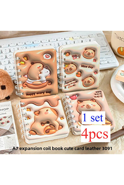Choice4 A7 Capibara A 4pcs/lot Panda Capybara Notebook Cute Portable Note Boo...