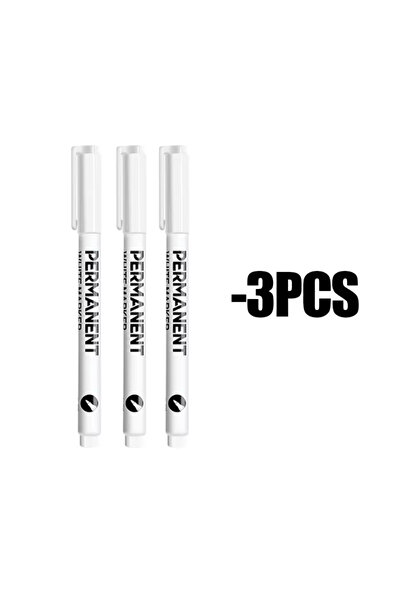 Choice 3 pcs 3/6Pcs Art Writing Waterproof White Paint Pen Fine Tip Oil-Based...