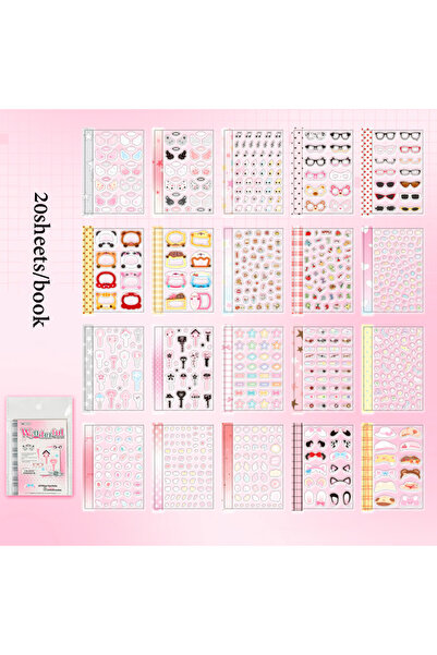 Choice S31266-1 مذكرة ملصقات صغيرة على الطراز الكوري من Mr. Paper تحتوي على 2...