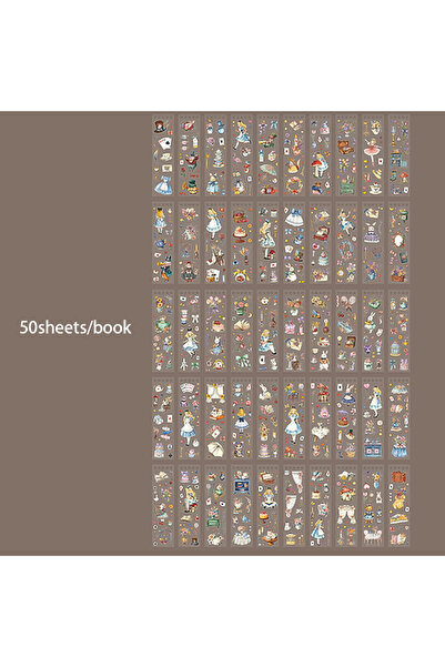 Choice S31380-1 Mr.Paper كتاب ملصقات PET مقطوعة بالقالب بتصميم حكايات خرافية،...